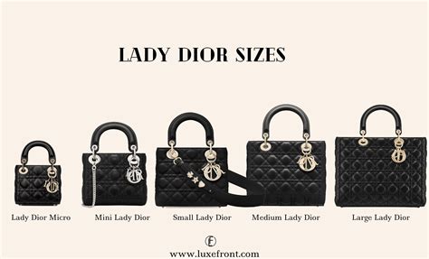 medium lady dior bag size|Lady Dior small price.